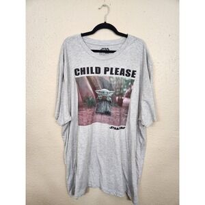 Star Wars The Mandalorian Child Please Graphic T-Shirt‎ 4XLT